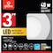 Globe Electric Designer Luminaire Series Frost White 3 in. W Metal LED Canless Recessed Downlight 6 91496 - alternate 1